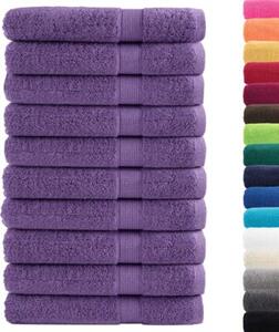 Ręczniki premium solund 10 szt. fioletowe, 80x200 cm, 600 g/cm²