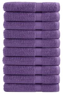 Ręczniki premium solund 10 szt. fioletowe, 80x200 cm, 600 g/cm²