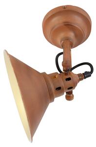 Przemysłowa lampa ścienna rdzewiejąca złotem - Rdza Oswietlenie wewnetrzne