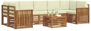 Zestaw mebli ogrodowych z litego drewna akacjowego w nowoczesnym stylu
