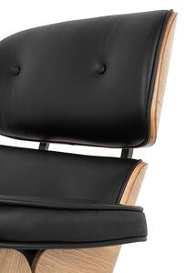 King Home Fotel Lounge Salon/Biuro/Pracownia Klasyczny/Minimalistyczny Dąb/Czarny