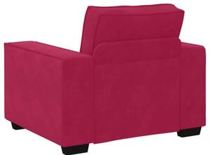 Sofa fotel wino czerwone 100x78x84 cm aksamit