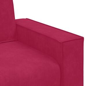 Sofa fotel wino czerwone 100x78x84 cm aksamit