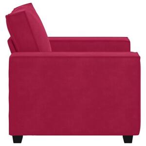 Sofa fotel wino czerwone 100x78x84 cm aksamit