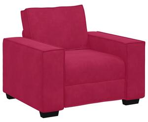 Sofa fotel wino czerwone 100x78x84 cm aksamit
