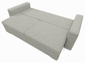 Sofa Rozkładana Kanapa z Funkcją Spania Dwuosobowa Do Salonu Szara DRAVOS