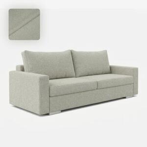 Sofa Rozkładana Kanapa z Funkcją Spania Dwuosobowa Do Salonu Szara DRAVOS