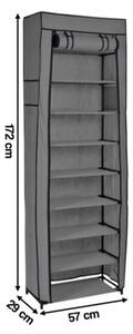 Szafka tekstylna GOCKOWIAK Lea (57 x 29 x 172) Antracyt