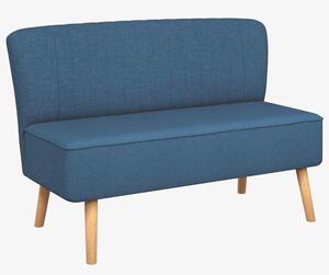 Sofa 117x55,5x77 cm, niebieski materiaÅ