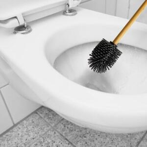 Szczotka do wc Sepio silikonowa główka drewniany uchwyt