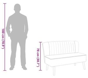 Sofa 117x55,5x77 cm, niebieski materiaÅ