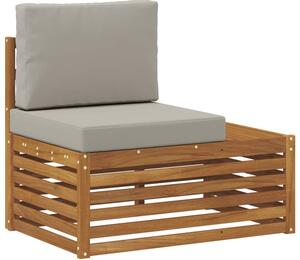 Sofa końcowa na zewnątrz z poduszką naturalny 91 x 63 x 73 cm