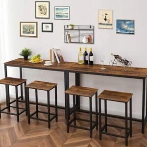 Zestaw barowy stół kuchenny+2 krzesła hoker modern industrialny loft 100 cm