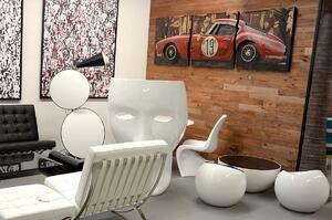 King Home Obraz 3D Ferrari 3 Salon/Sypialnia Klasyczny Wielokolorowy 80X250X10