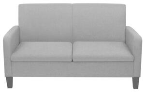 Kanapa 2-osobowa, jasnoszara, 135 x 65 x 76 cm