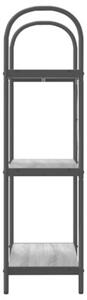 Półka na książki szary sonoma 60 x 30 x 109 cm