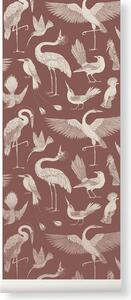 Tapeta Katie Scott Birds różowa