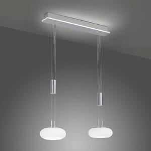 Q-Smart-Home Inteligentna lampa wisząca Q-Etienne, możliwość ściemniania, aluminiowy / szary / cynkowy, salon / jadalnia, metal, nowoczesny