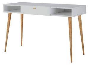 Białe biurko z szufladą - Elara 3X