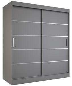 Szafa przesuwna antracyt 180 cm W1-W67