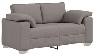 Nowoczesna sofa dwuosobowa z tkaniny w kolorze ciemnoszarym