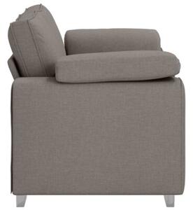 Nowoczesna sofa dwuosobowa z tkaniny w kolorze ciemnoszarym