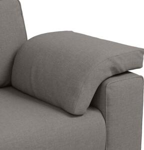 Sofa ciemnoszary 219 x 77 x 82 cm tkanina