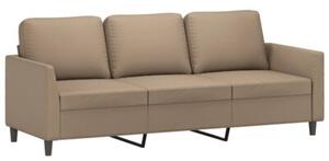 Sofa 3-osobowa z podnÃ³Å¼kiem, cappuccino, 180 cm, sztuczna skÃ³ra