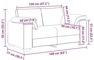 Sofa ciemna zieleÅ 160 x 77 x 82 cm tkanina