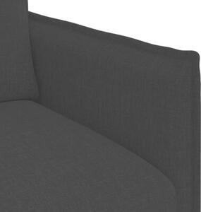 Nowoczesna moduÅowa kanapa prostokÄ tna z czarnÄ ramÄ i ergonomicznym designem