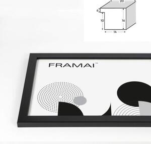 Czarna ramka na zdjęcia 29,7x42 cm A3 FRAMAI®