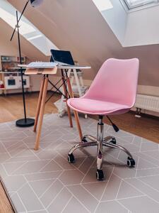 Różowe krzesło biurowe MILANO