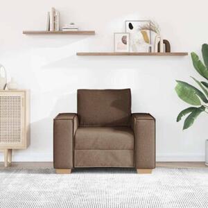 Sofa fotel brązowy 100x78x84 cm tkanina