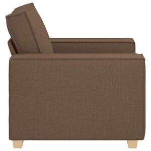 Sofa fotel brązowy 100x78x84 cm tkanina