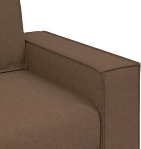 Sofa fotel brązowy 100x78x84 cm tkanina