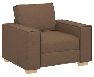 Sofa fotel brązowy 100x78x84 cm tkanina