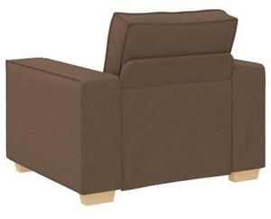 Sofa fotel brązowy 100x78x84 cm tkanina