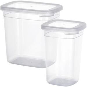 Pojemniki na produkty sypkie z pokrywką 1 l / 1,85 l 12 szt