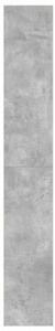 Szafka na książki z półką betonowy szary 80 x 30 x 198 cm