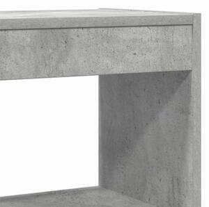 Szafka na książki z półką betonowy szary 80 x 30 x 198 cm