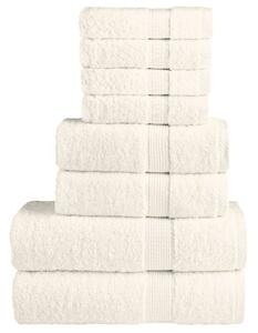 Zestaw 8-częściowy ręczników premium solund, kremowy, 600 g/cm²