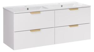 Zestaw mebli łazienkowych 120cm z umywalką Lava Aster White
