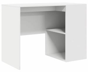 Biurko z pÃ³ÅkÄ biaÅy 102 x 50 x 75 cm materiaÅ drewnopochodny