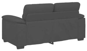 Sofa 2-osobowa czarna 160x81x84 cm tkanina