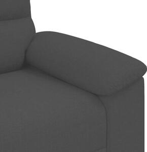 Sofa 2-osobowa czarna 160x81x84 cm tkanina