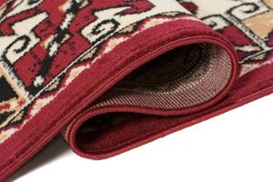 Bordowy dywan rustykalny - Naksi