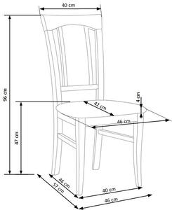 Krzesło drewniane Rumer - dąb sonoma