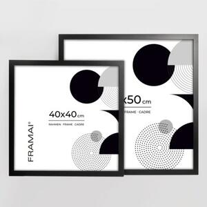 Czarna ramka na zdjęcia w rozmiarze 40x40 cm FRAMAI®