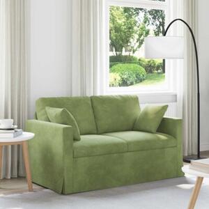 Nowoczesna moduÅowa kanapa aksamitna w kolorze jasnozielonym z ergonomicznym designem