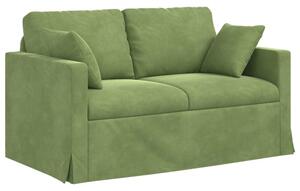 Nowoczesna moduÅowa kanapa aksamitna w kolorze jasnozielonym z ergonomicznym designem